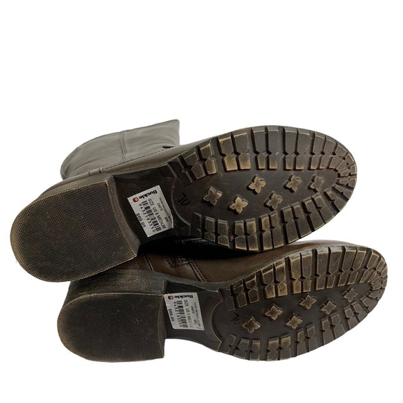 The Buckle Dante Distressed Brown Vegan Leather Knee Boots Size 6 New with Tags - Picture 11 of 11